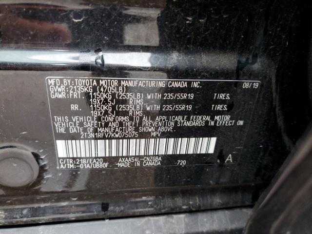 Photo 10 from auction – 2019 TOYOTA RAV4 LIMIT with VIN 2T3N1RFV7KW075075