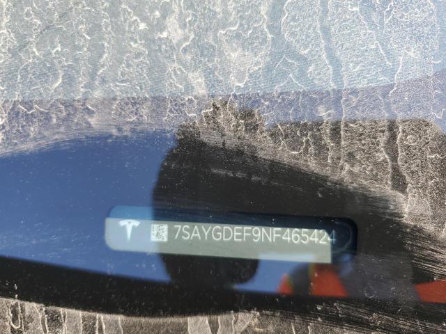 Photo 10 from auction – 2022 TESLA MODEL Y with VIN 7SAYGDEF9NF465424