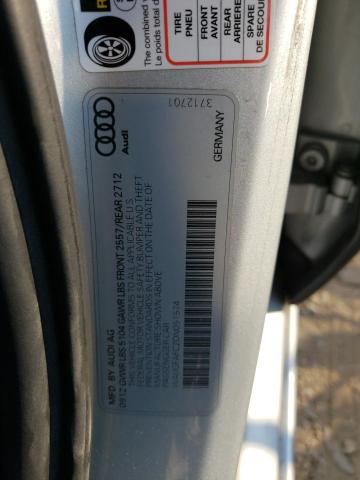 Photo 10 from auction – 2013 AUDI A6 PREMIUM with VIN WAUGFAFC2DN051574