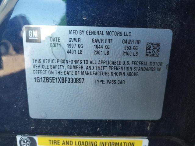 Photo 10 from auction – 2011 CHEVROLET MALIBU LS with VIN 1G1ZB5E1XBF330897