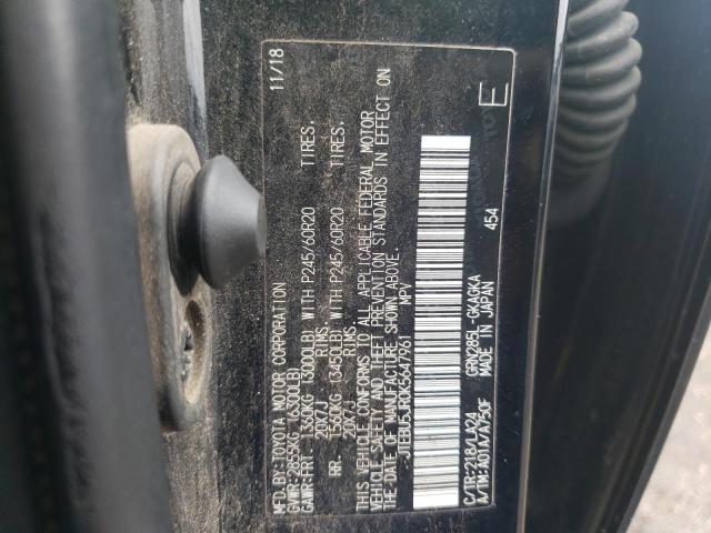 Photo 10 from auction – 2019 TOYOTA 4RUNNER SR with VIN JTEBU5JR0K5647961