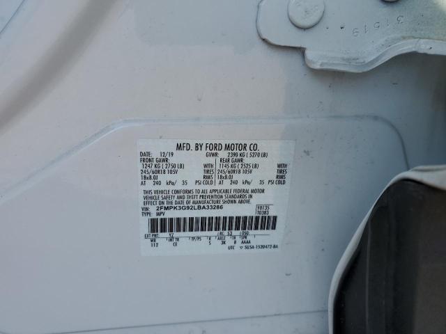 Photo 10 from auction – 2020 FORD EDGE SE with VIN 2FMPK3G92LBA33286