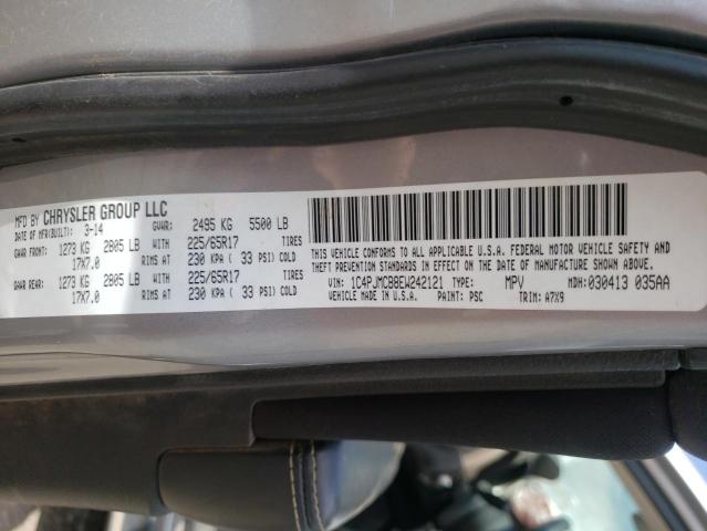 Photo 10 from auction – 2014 JEEP CHEROKEE L with VIN 1C4PJMCB8EW242121