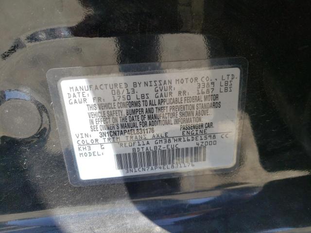Photo 7 from auction – 2014 NISSAN VERSA SV with VIN 3N1CN7AP4EL831176
