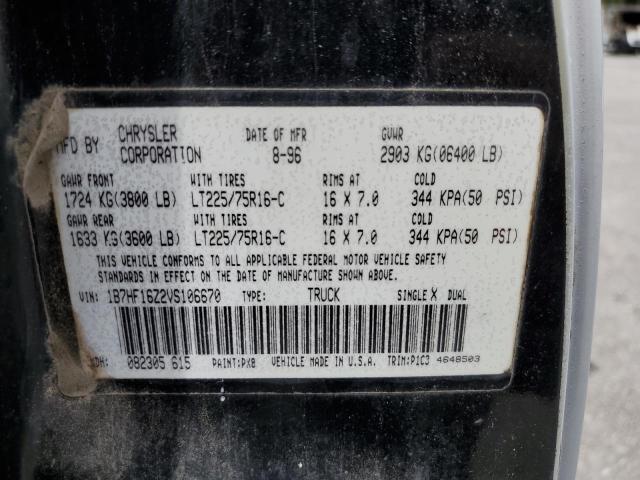 Photo 10 from auction – 1997 DODGE RAM 1500 with VIN 1B7HF16Z2VS106670