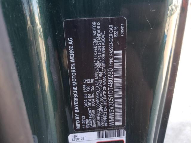 Photo 10 from auction – 2013 MINI COOPER S with VIN WMWSV3C51DT480280