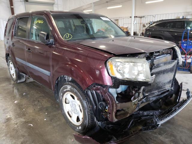 HONDA PILOT LX 2011 with VIN 5FNYF4H21BB074692 - Photo from auction