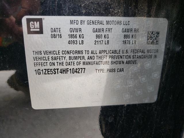 Photo 10 from auction – 2017 CHEVROLET MALIBU LT with VIN 1G1ZE5ST4HF104277