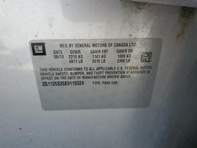 Photo 10 from auction – 2014 CHEVROLET IMPALA LT with VIN 2G1125S35E9115024