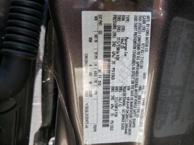Photo 10 from auction – 2012 FORD FOCUS SE with VIN 1FAHP3K29CL389440