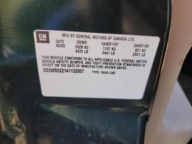 Photo 10 from auction – 2004 PONTIAC GRAND PRIX with VIN 2G2WS522141132957