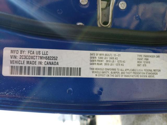 Photo 10 from auction – 2021 DODGE CHARGER R/ with VIN 2C3CDXCT7MH682252