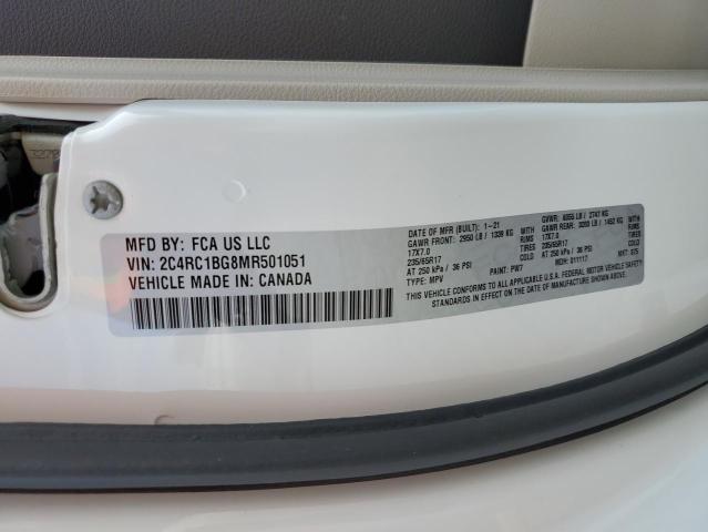 Photo 10 from auction – 2021 CHRYSLER PACIFICA T with VIN 2C4RC1BG8MR501051