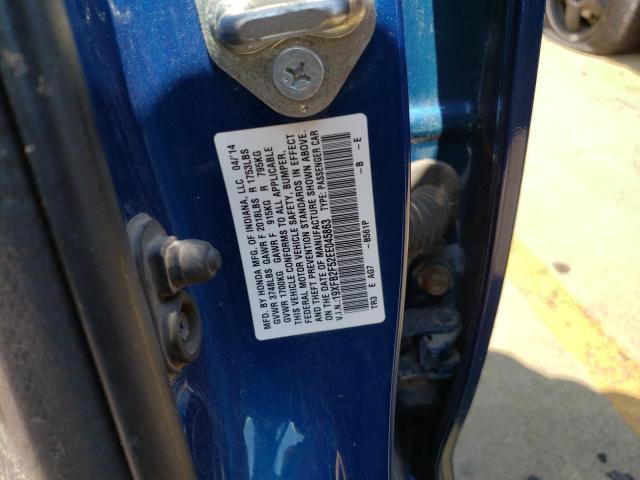 Photo 10 from auction – 2014 HONDA CIVIC LX with VIN 19XFB2F52EE045863