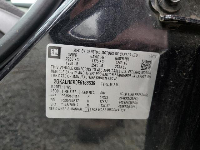 Photo 10 from auction – 2014 GMC TERRAIN SL with VIN 2GKALREK0E6168539