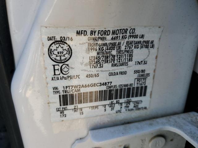 Photo 10 from auction – 2016 FORD F250 SUPER with VIN 1FT7W2A66GEC34877