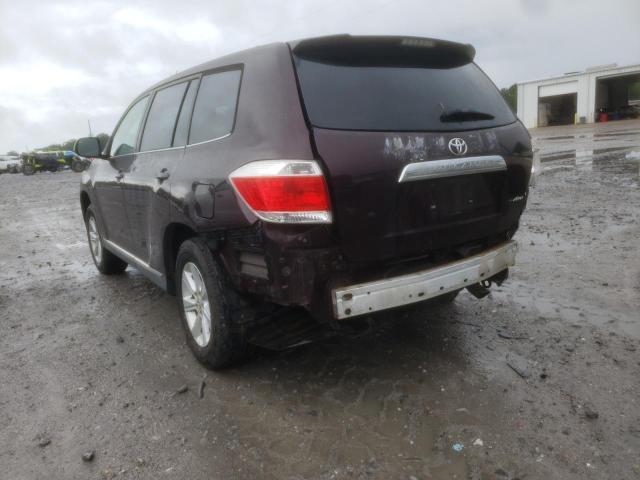 Photo 3 from auction – 2013 TOYOTA HIGHLANDER with VIN 5TDBK3EH2DS184539