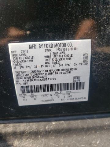 Photo 10 from auction – 2018 FORD EXPLORER X with VIN 1FM5K7D83JGB11770