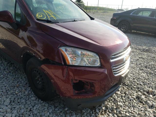 Photo 9 from auction – 2016 CHEVROLET TRAX LS with VIN 3GNCJKSB0GL264702