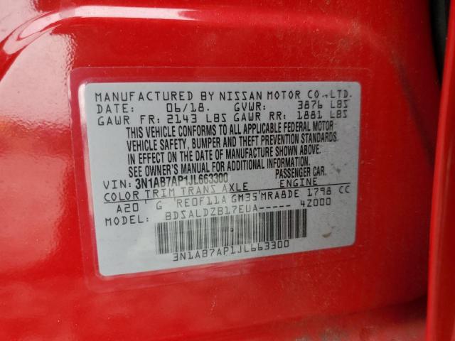 Photo 10 from auction – 2018 NISSAN SENTRA S with VIN 3N1AB7AP1JL663300