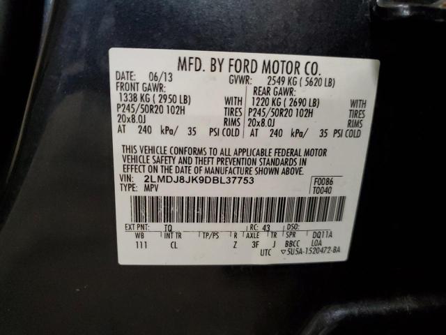 Photo 10 from auction – 2013 LINCOLN MKX with VIN 2LMDJ8JK9DBL37753