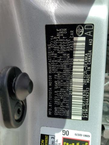 Photo 10 from auction – 2014 TOYOTA COROLLA L with VIN 2T1BURHE0EC217806