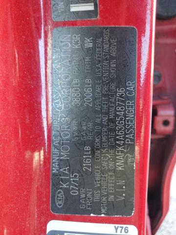 Photo 10 from auction – 2016 KIA FORTE LX with VIN KNAFK4A63G5487736