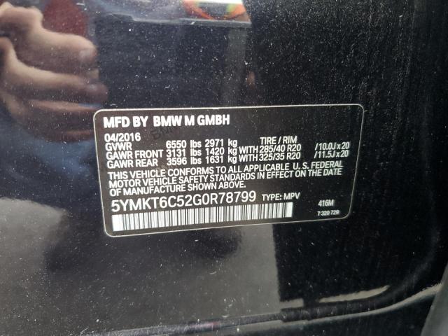 Photo 10 from auction – 2016 BMW X5 M with VIN 5YMKT6C52G0R78799