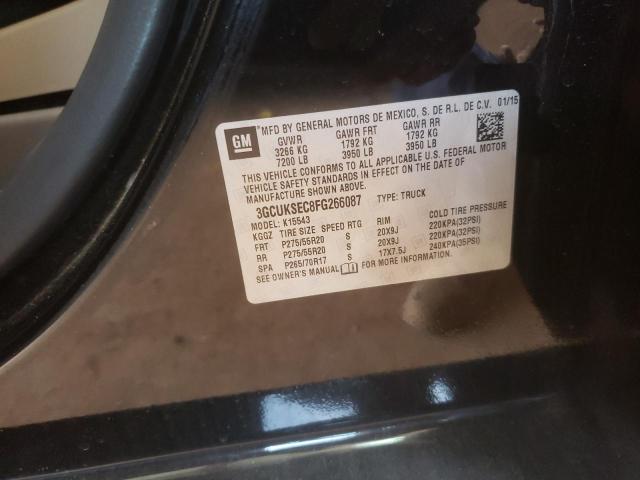 Photo 10 from auction – 2015 CHEVROLET SILVERADO with VIN 3GCUKSEC8FG266087