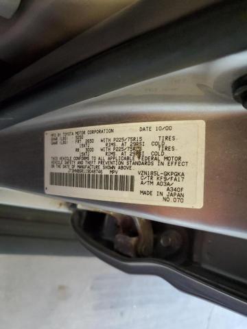 Photo 10 from auction – 2001 TOYOTA 4RUNNER SR with VIN JT3HN86R119048746