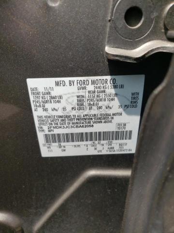 Photo 10 from auction – 2012 FORD EDGE SEL with VIN 2FMDK3JC3CBA62058