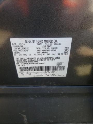 Photo 10 from auction – 2016 FORD EXPLORER X with VIN 1FM5K8DH8GGC63851
