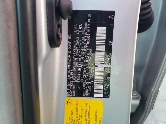 Photo 10 from auction – 2009 LEXUS RX 350 with VIN 2T2GK31UX9C076917