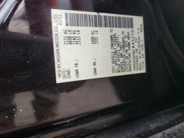 Photo 10 from auction – 2011 NISSAN MAXIMA S with VIN 1N4AA5AP4BC845256
