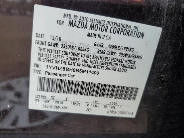 Photo 10 from auction – 2011 MAZDA 6 I with VIN 1YVHZ8BH6B5M11400