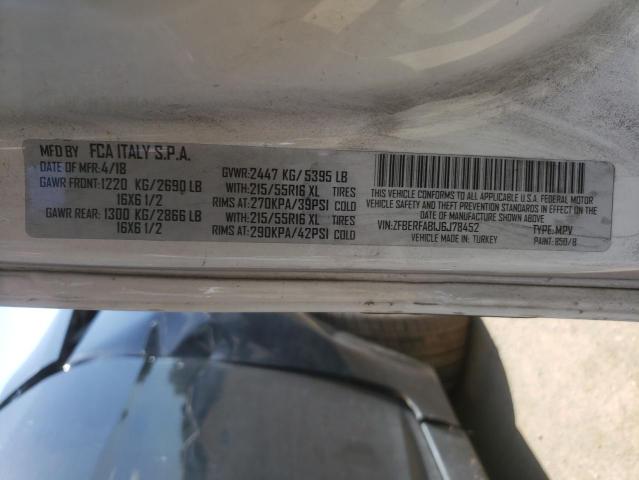 Photo 10 from auction – 2018 RAM PROMASTER with VIN ZFBERFAB1J6J78452