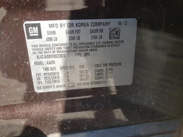 Photo 10 from auction – 2014 BUICK ENCORE with VIN KL4CJASBXEB523823