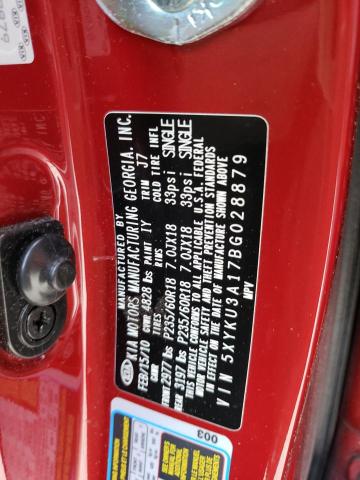 Photo 10 from auction – 2011 KIA SORENTO EX with VIN 5XYKU3A17BG028879