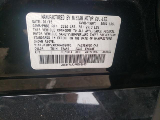 Photo 10 from auction – 2015 INFINITI Q50 BASE with VIN JN1BV7AR3FM402065