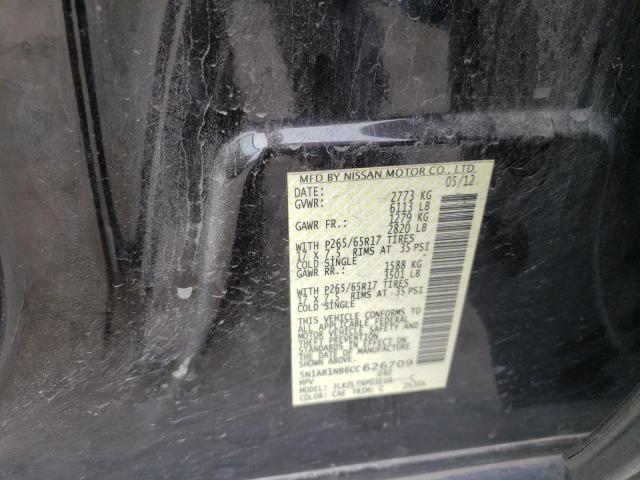 Photo 10 from auction – 2012 NISSAN PATHFINDER with VIN 5N1AR1NB6CC626709