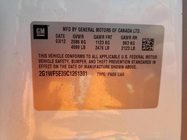 Foto 10 de la subasta – 2012 CHEVROLET IMPALA LS con VIN 2G1WF5E39C1261301