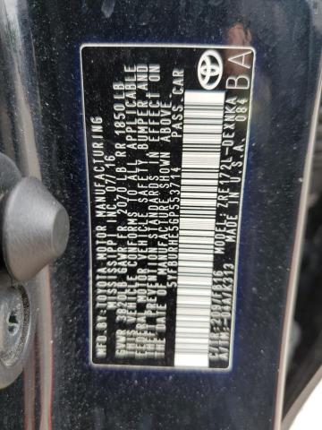 Photo 10 from auction – 2016 TOYOTA COROLLA L with VIN 5YFBURHE5GP553714