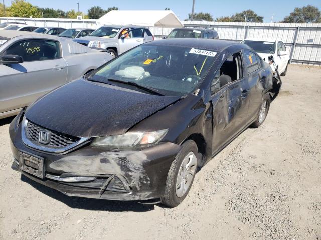 Photo 2 from auction – 2014 HONDA CIVIC LX with VIN 2HGFB2F55EH517351
