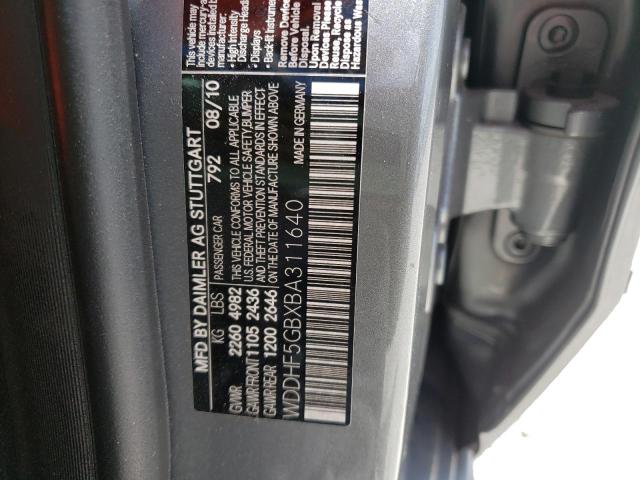 Photo 10 from auction – 2011 MERCEDES-BENZ E 350 with VIN WDDHF5GBXBA311640