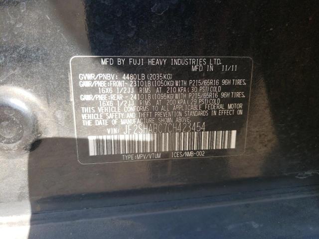 Photo 10 from auction – 2012 SUBARU FORESTER 2 with VIN JF2SHABC7CH423454