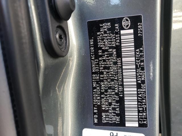 Photo 10 from auction – 2013 TOYOTA CAMRY L with VIN 4T1BF1FK6DU679885