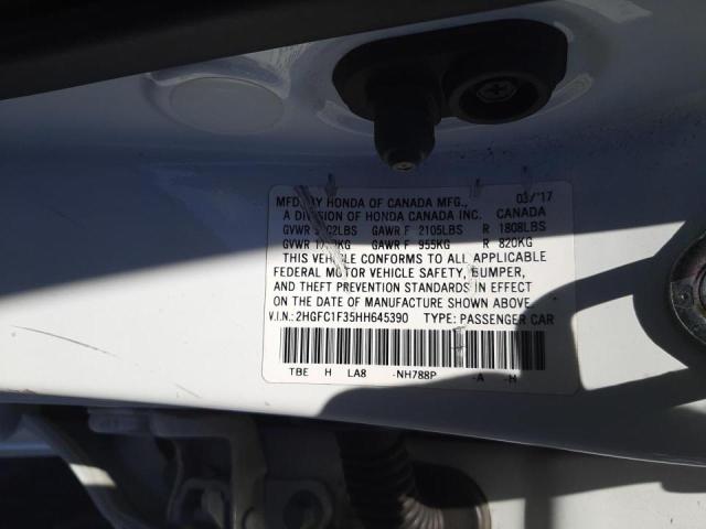 Photo 10 from auction – 2017 HONDA CIVIC EX with VIN 2HGFC1F35HH645390