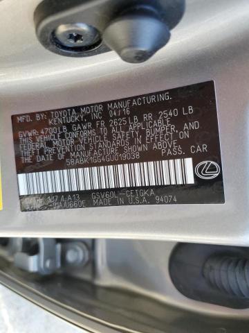 Photo 10 from auction – 2016 LEXUS ES 350 with VIN 58ABK1GG4GU019038