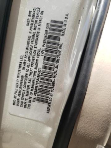 Photo 10 from auction – 2003 SUBARU LEGACY OUT with VIN 4S3BH675737607370