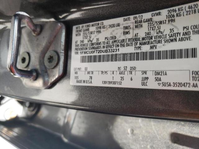Photo 10 from auction – 2013 FORD ESCAPE S with VIN 1FMCU0F72DUB33231